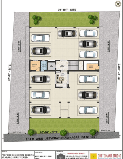 Car Park with Amenities